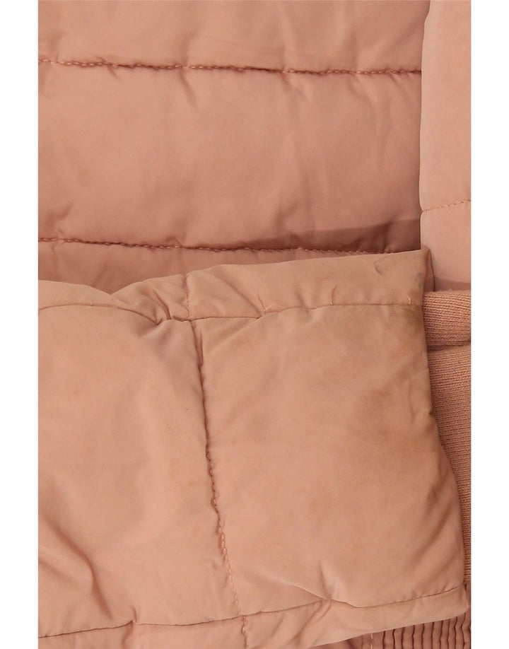 Zara polstret jakke til kvinder UK 12 Medium Pink Polyester
