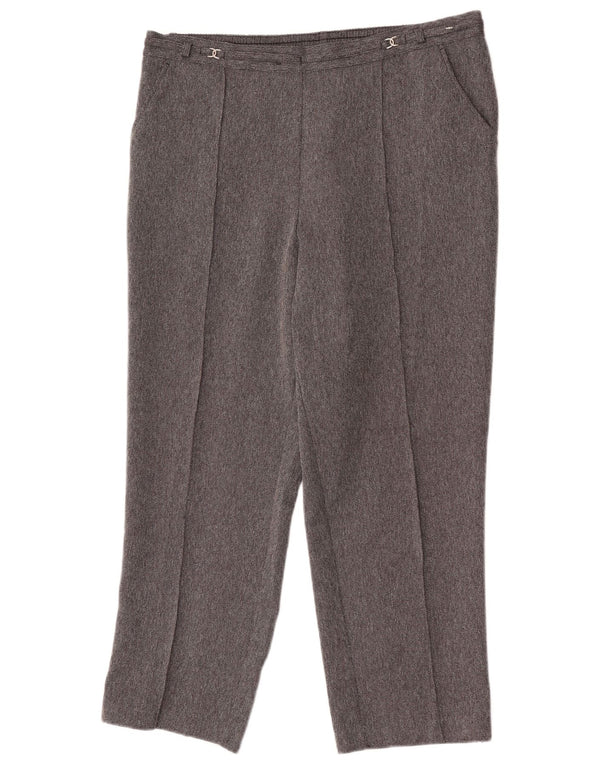 Marks & Spencer lige cropped bukser til kvinder UK 16 Large W34 L25 Grå