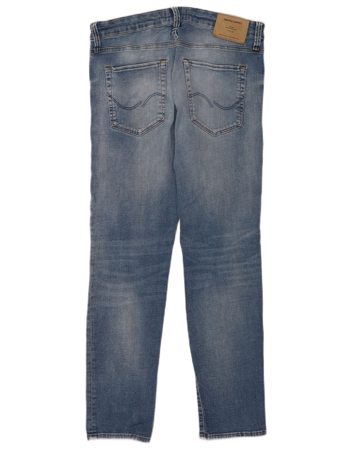 Jack & Jones Herre GLENN Slim Jeans W32 L30 Blå Bomuld