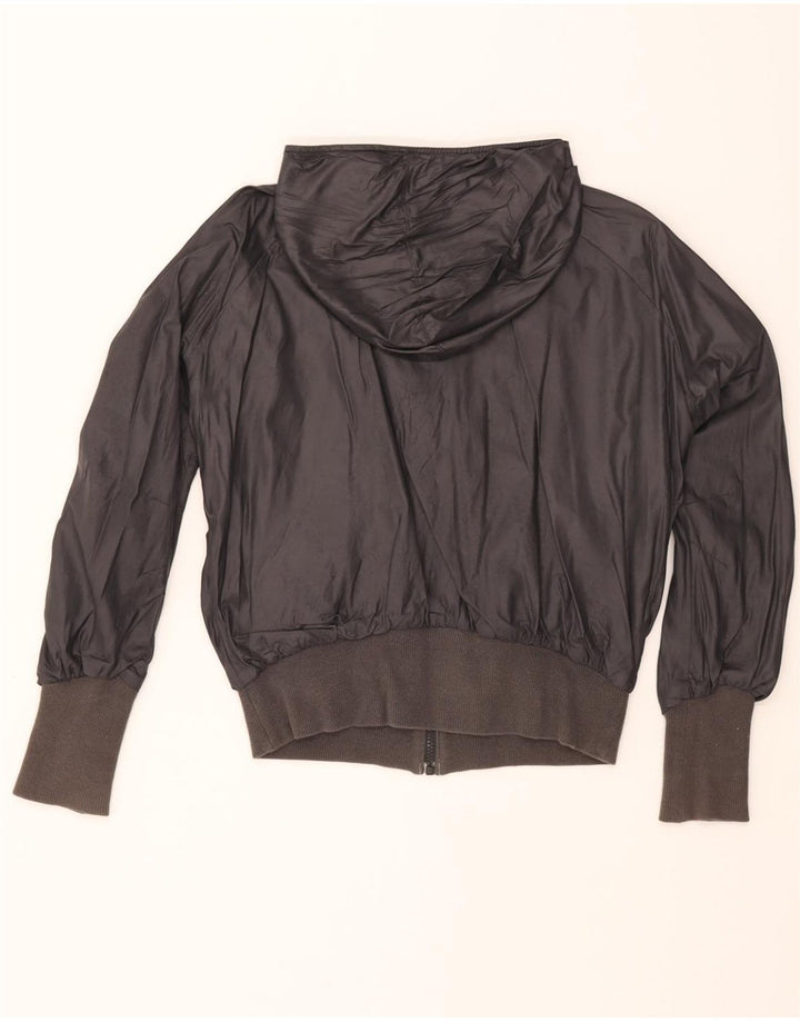 NIKE Mens Hooded Reversible Jacket UK 40 Large Grey Vintage Nike and Second-Hand Nike from Messina Hembry 