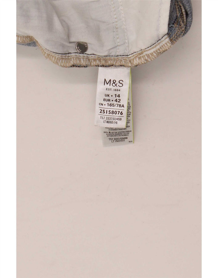 Marks & Spencer Herre Denim Shorts UK 14 Medium W32 Blå Bomuld