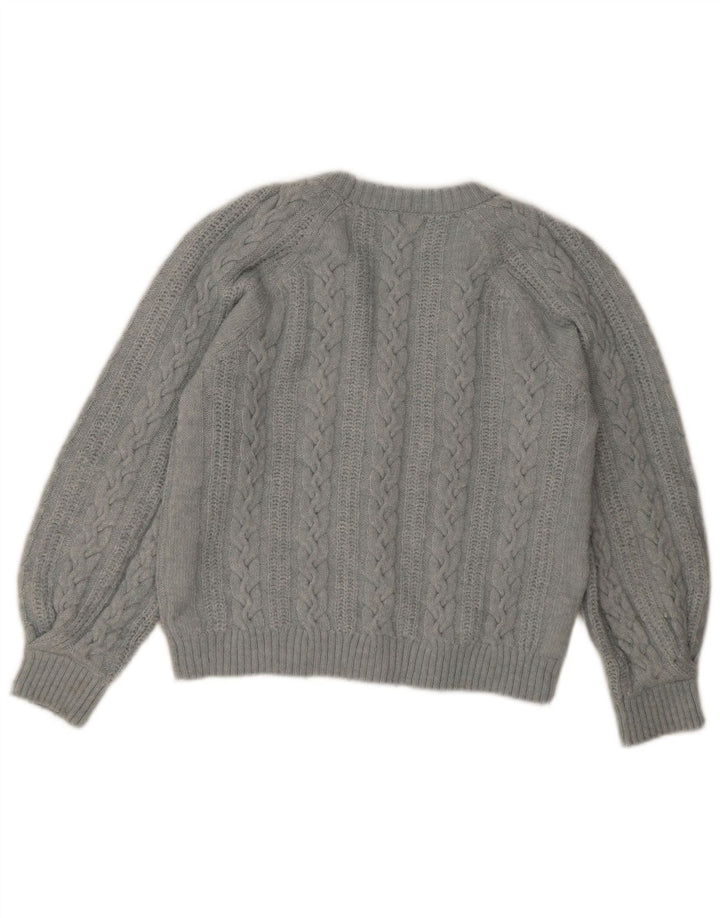 Zara Pige Cardigan Sweater 11-12 År Blå Polyester
