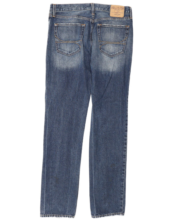 Hollister Straight Jeans til mænd W34 L34 Blå bomuld