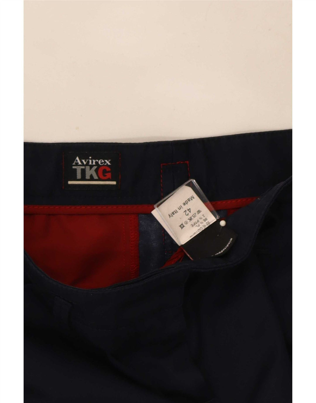 Avirex Dame Bootcut Chino Bukser IT 42 Medium W32 L35 Marineblå Bomuld