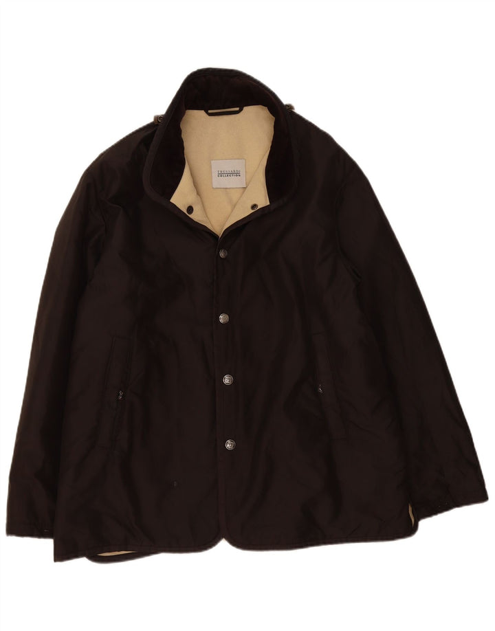 Trussardi Herre Windbreaker Jacket IT 50 Stor Brun