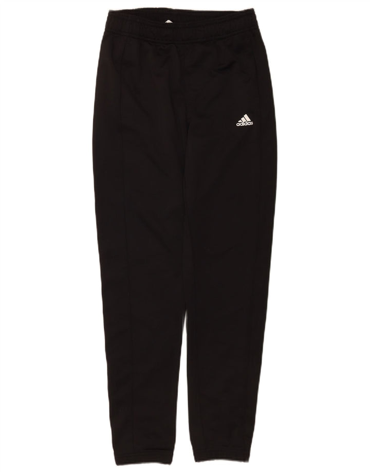 Adidas Drenge Træningsdragt Bukser Joggers 11-12 År Sort Polyester