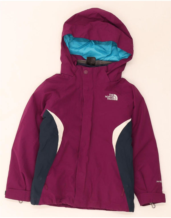 The North Face Piger Hætte Skijakke 5-6 år XS Maroon Colourblock
