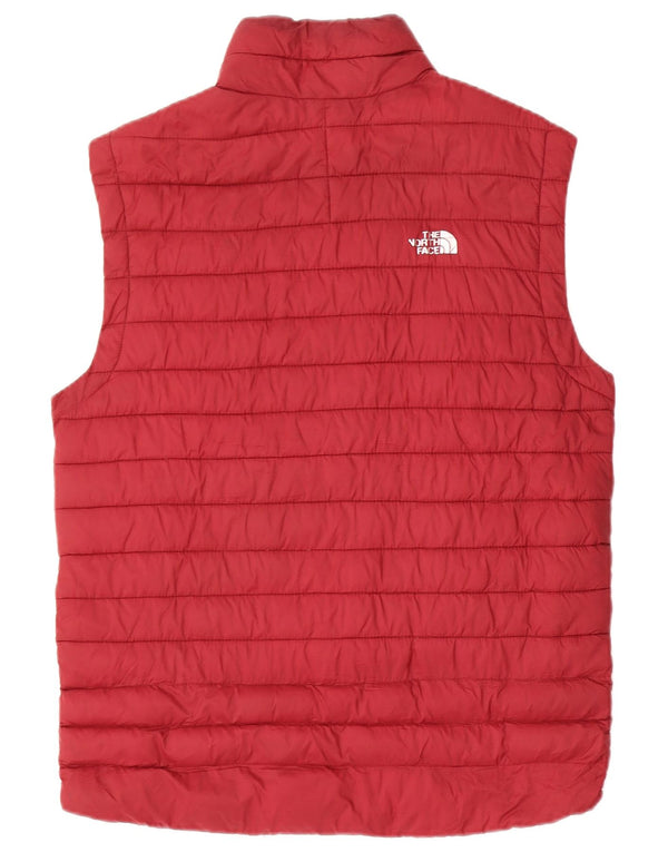 The North Face Mens Polstret Gilet UK 38 Medium Maroon Polyester