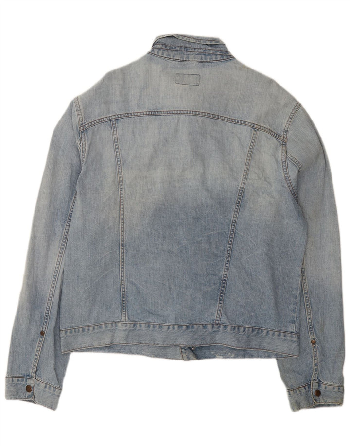 Wrangler Herre denimjakke UK 44 2XL Blå Bomuld