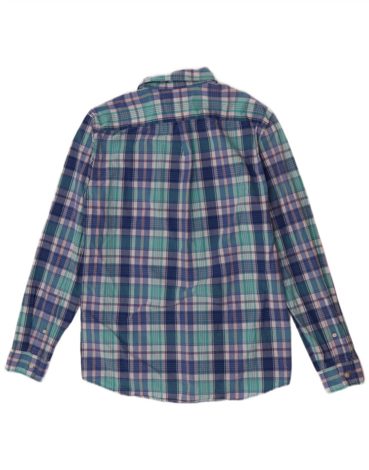 Jack Wills Herre Classic Fit skjorte lille blå ternet bomuld