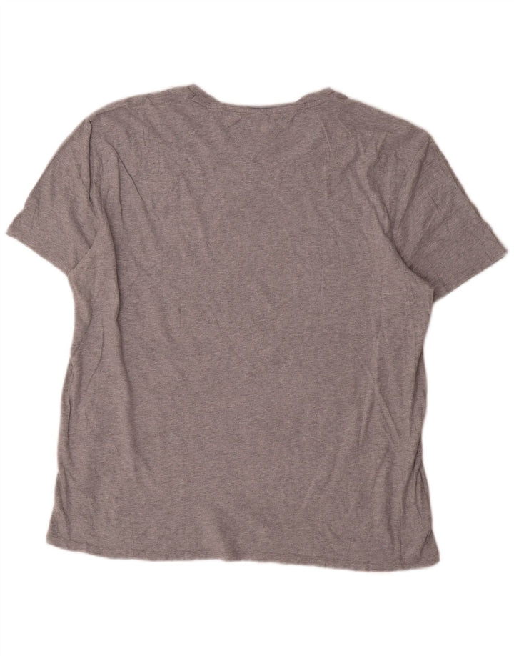 Tommy Hilfiger Herre T-Shirt Top XL Grå Bomuld