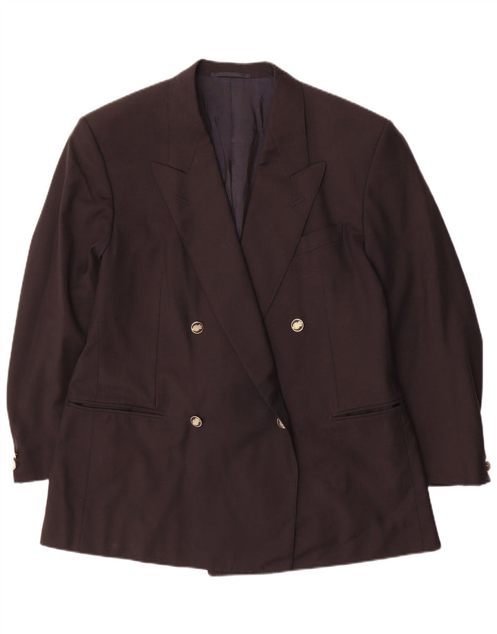 Redaelli Herre Dobbeltradet Blazerjakke IT 54 2XL Sort Uld