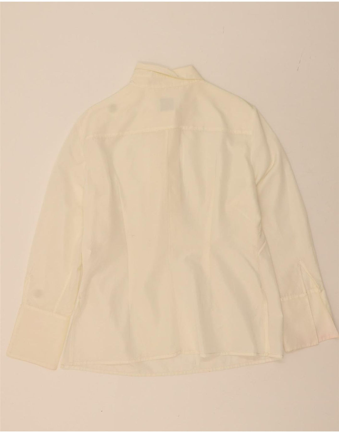 FERRE Womens Pullover Shirt Blouse UK 18 XL  Off White Acetate Vintage Ferre and Second-Hand Ferre from Messina Hembry 