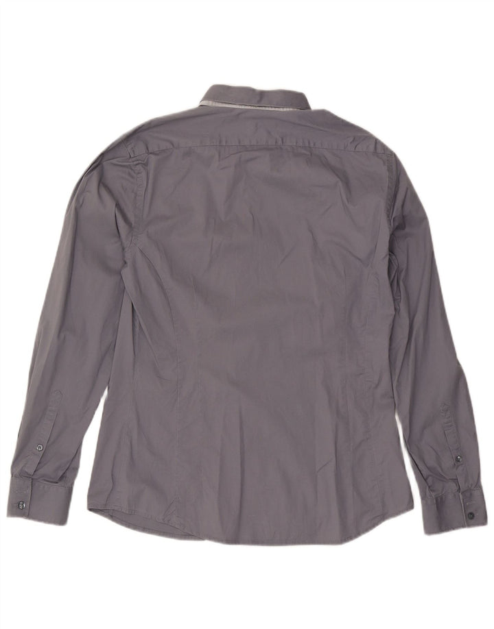Jules Herre Extra Slim Fit Skjorte Størrelse 41/42 Large Grå