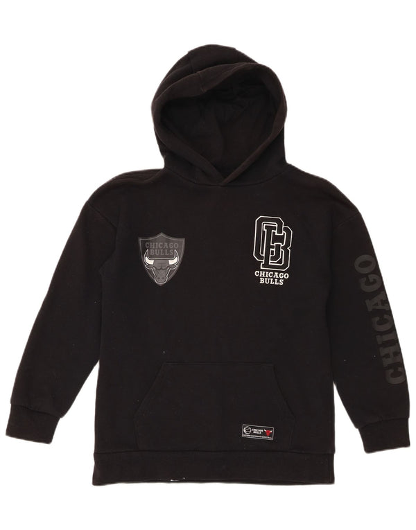 NBA Boys Chicago Bulls Grafisk Hoodie Jumper 10-11 år Sort Bomuld