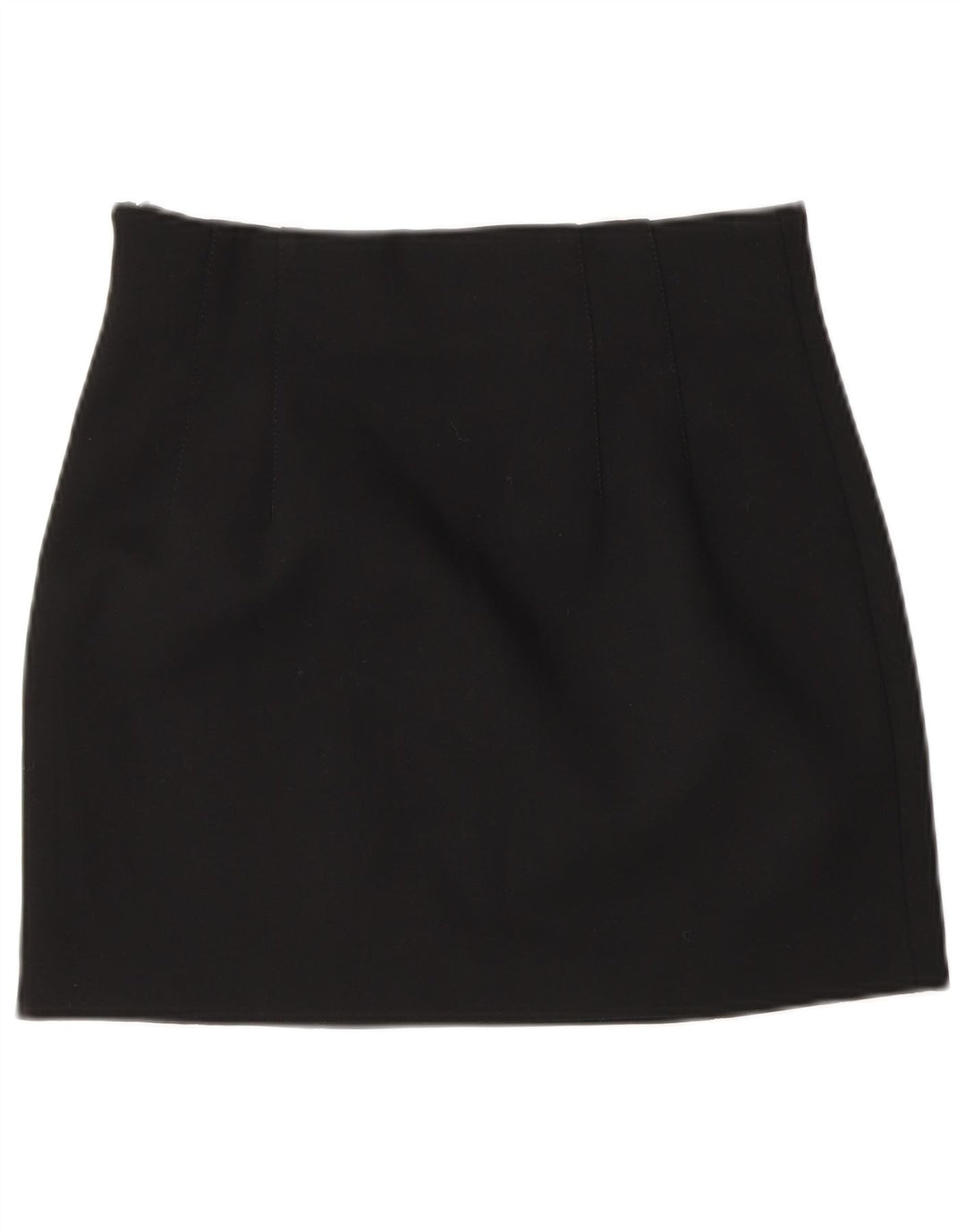 Zara Dame Mini Nederdel Small W26 Sort Polyester
