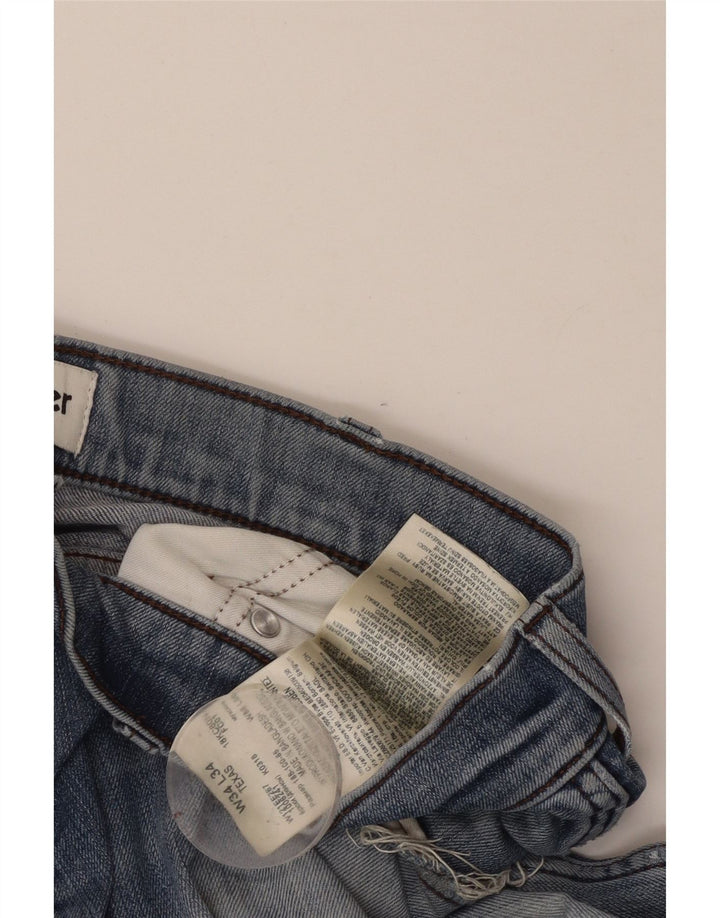 WRANGLER Mens Texas Straight Jeans W34 L34 Blue Cotton Vintage Wrangler and Second-Hand Wrangler from Messina Hembry 