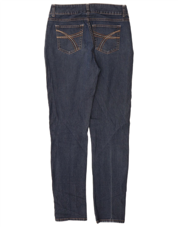 LEE kvinders ryttere mellemhøje skinny jeans US 6 medium W26 L30 blå bomuld