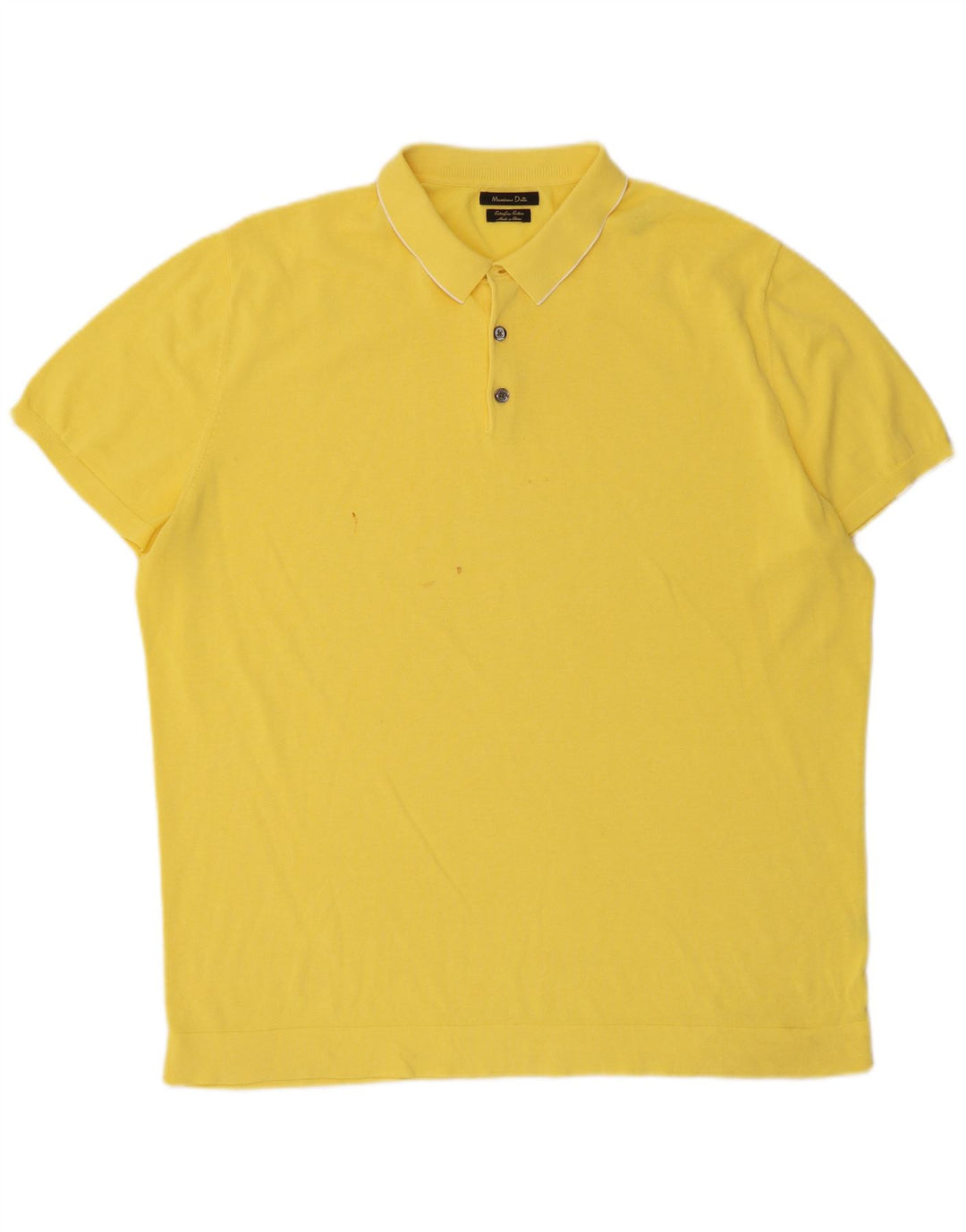 Massimo Dutti Herre Polo Shirt XL Gul Bomuld