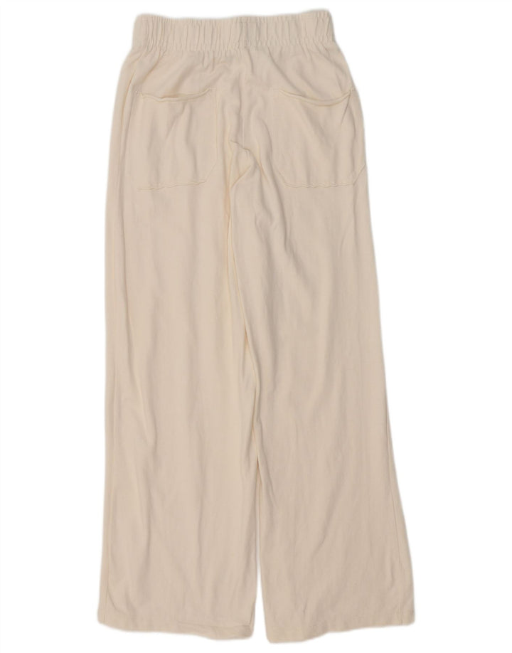 Zara træningsdragtsbukser til kvinder UK 8 Small off white bomuld