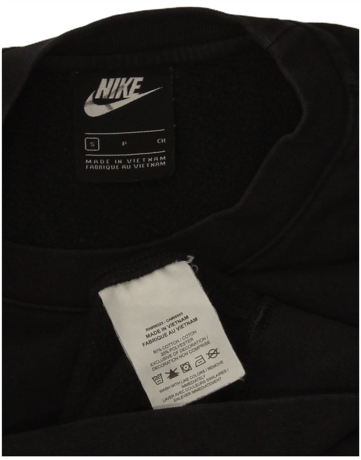 Nike Loose Fit Sweatshirt Jumper lille sort bomuld