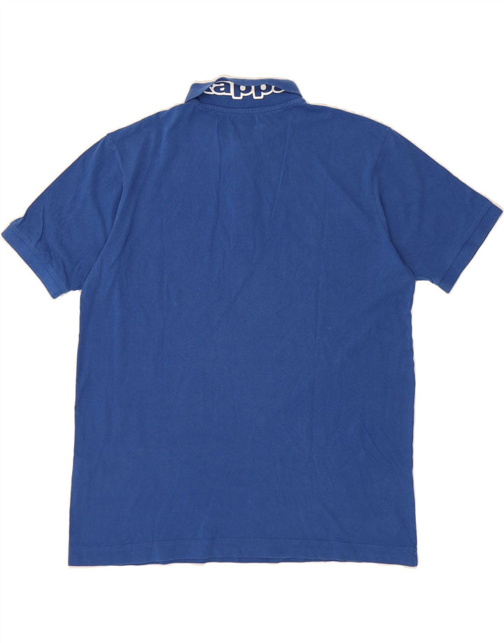 KAPPA Mens Polo Shirt 2XL Blue Cotton Vintage Kappa and Second-Hand Kappa from Messina Hembry 