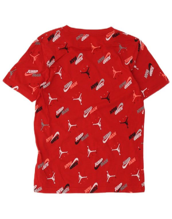Jordan Boys Grafisk T-Shirt Top 12-13 År Stor Rød Bomuld