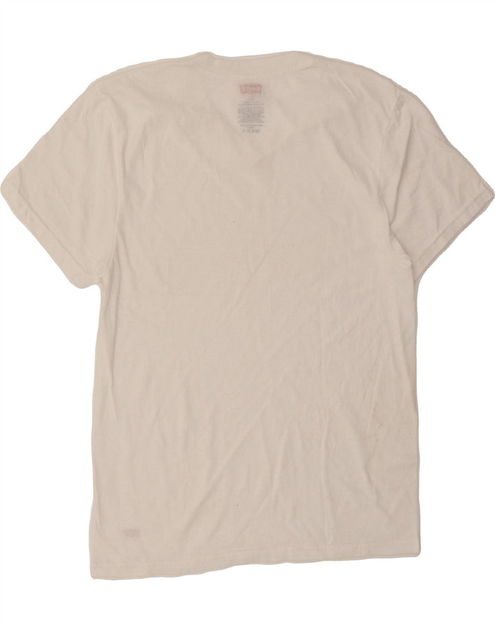 LEVI'S Mens T-Shirt Top UK 34/36 Small White Cotton Vintage Levi's and Second-Hand Levi's from Messina Hembry 