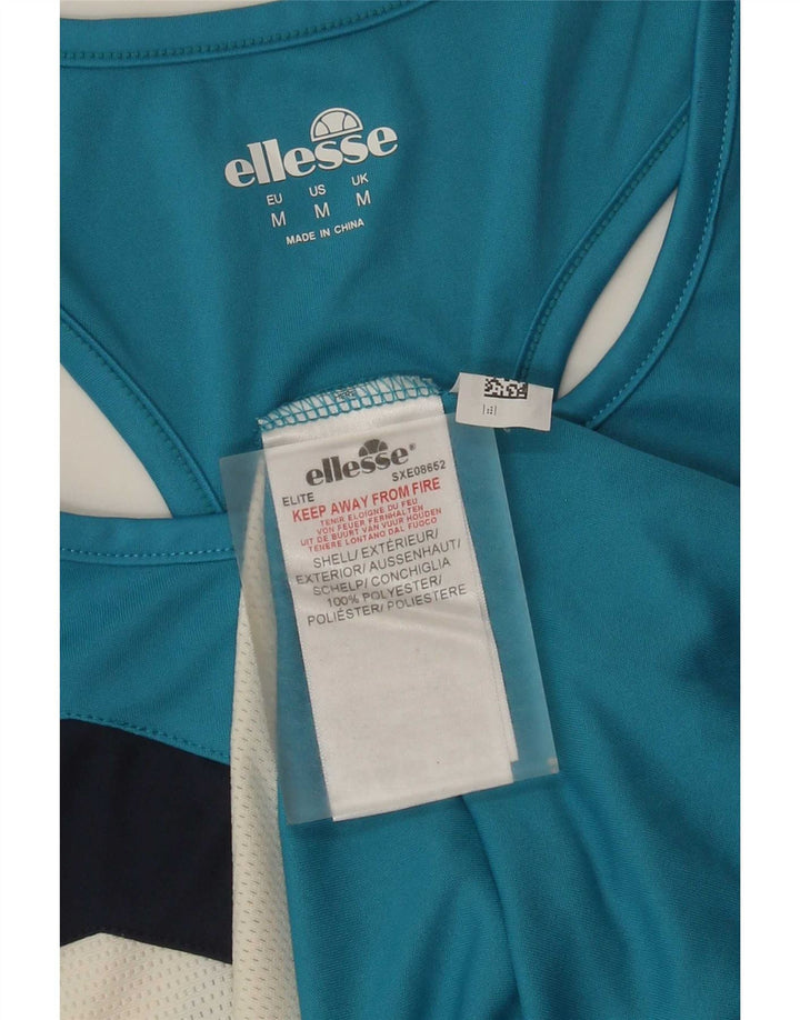Ellesse Herre Grafisk Vest Top Medium Blue Colourblock Polyester
