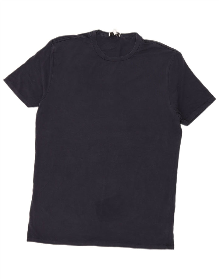 Reiss Herre T-Shirt Top Large Navy Blue Lyocell