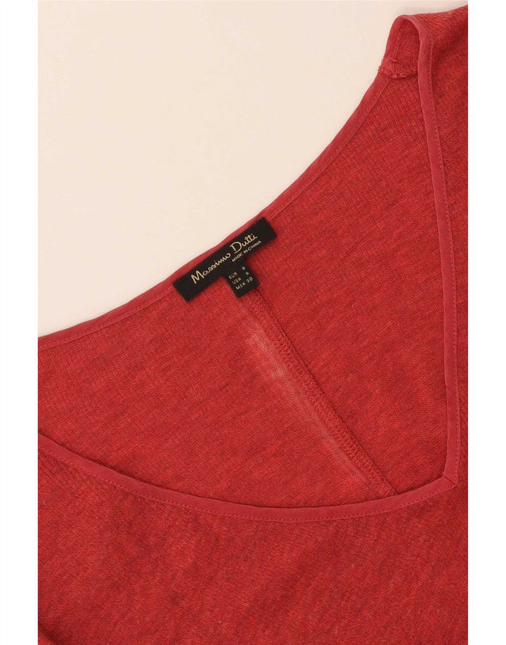 Massimo Dutti Dametop Langærmet UK 10 Small Red