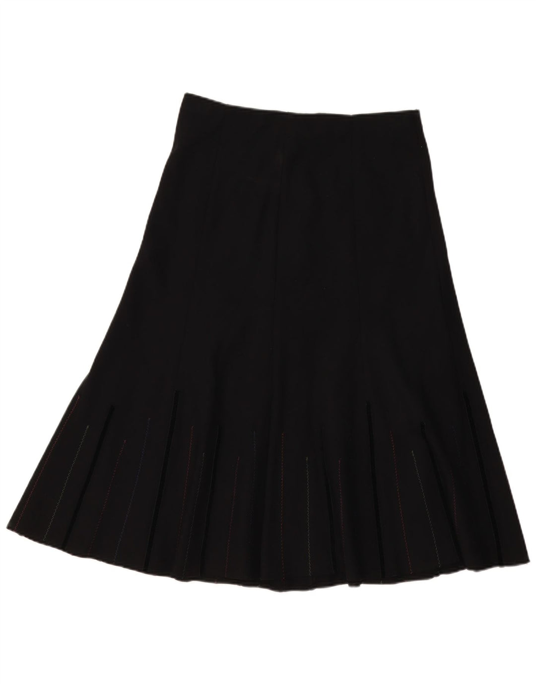 Marks & Spencer A-line nederdel til kvinder UK 12 Medium W32 Sort polyester