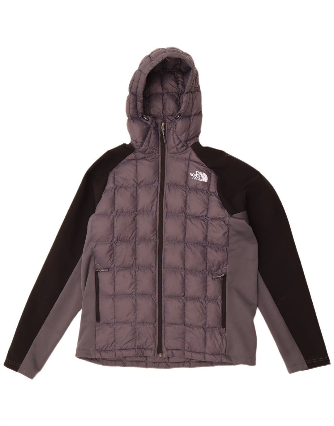 The North Face Herre hættepolstret jakke UK 38 Medium Grey Colourblock
