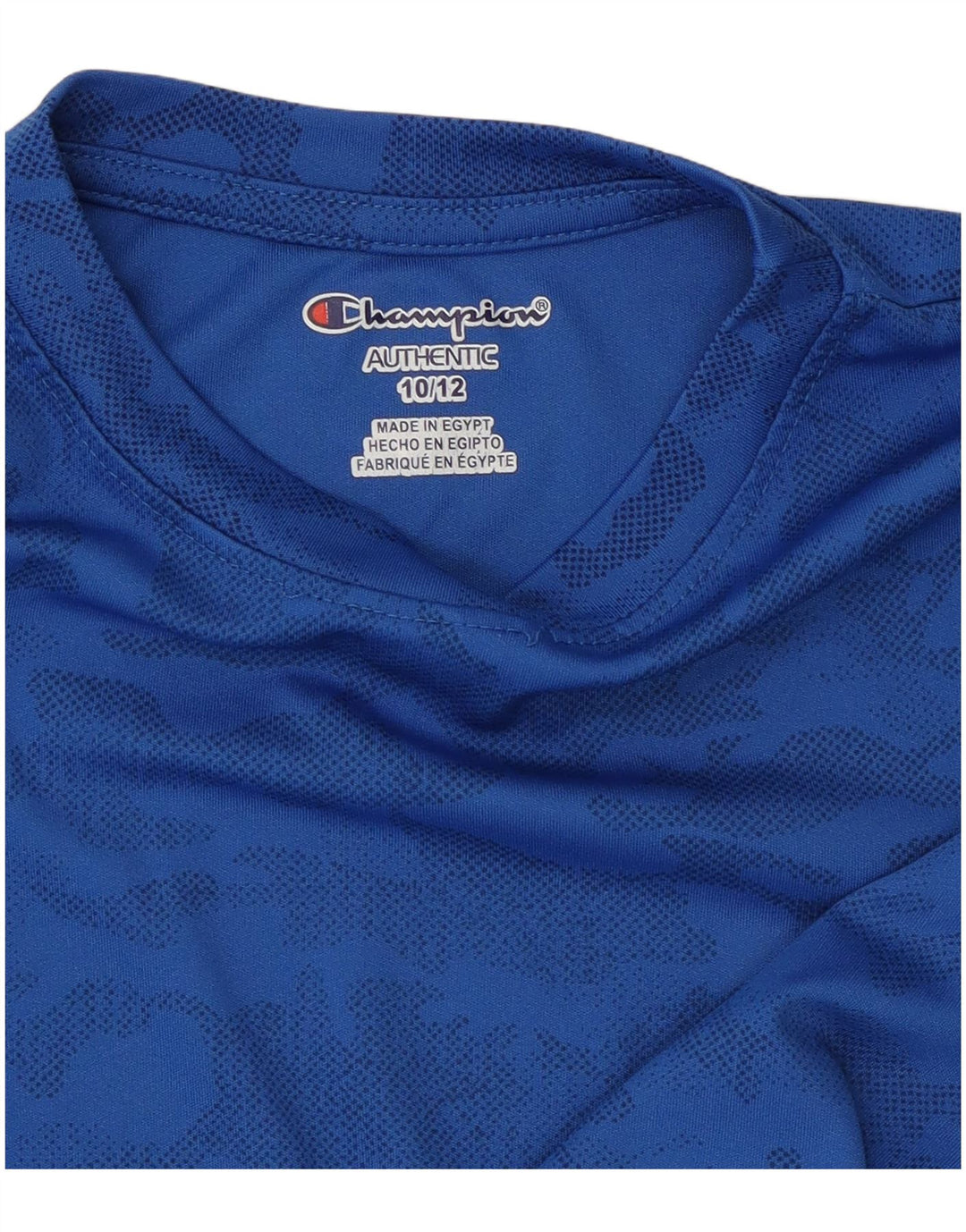 Champion Boys T-Shirt Top 10-11 år Blå Camouflage