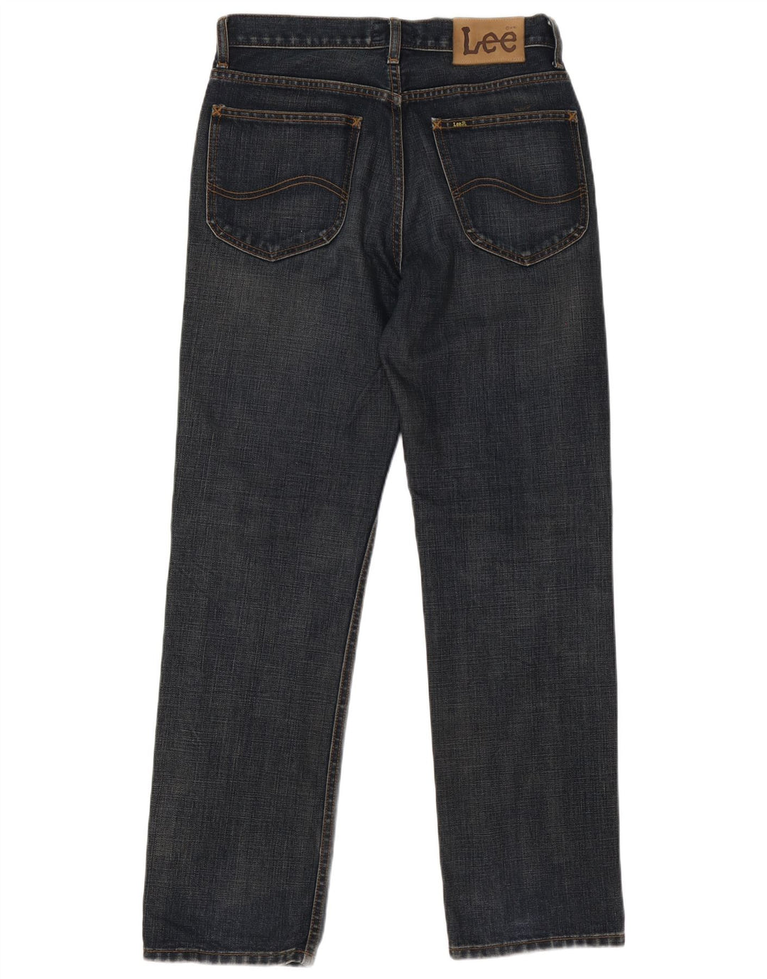 Lee Straight Jeans til mænd W30 L31 Marineblå bomuld