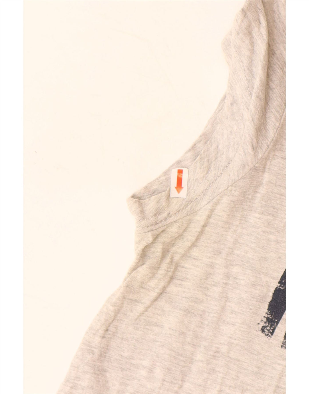 MUSTANG Grafisk T-shirt top til kvinder UK 6 XS Grå Flecked