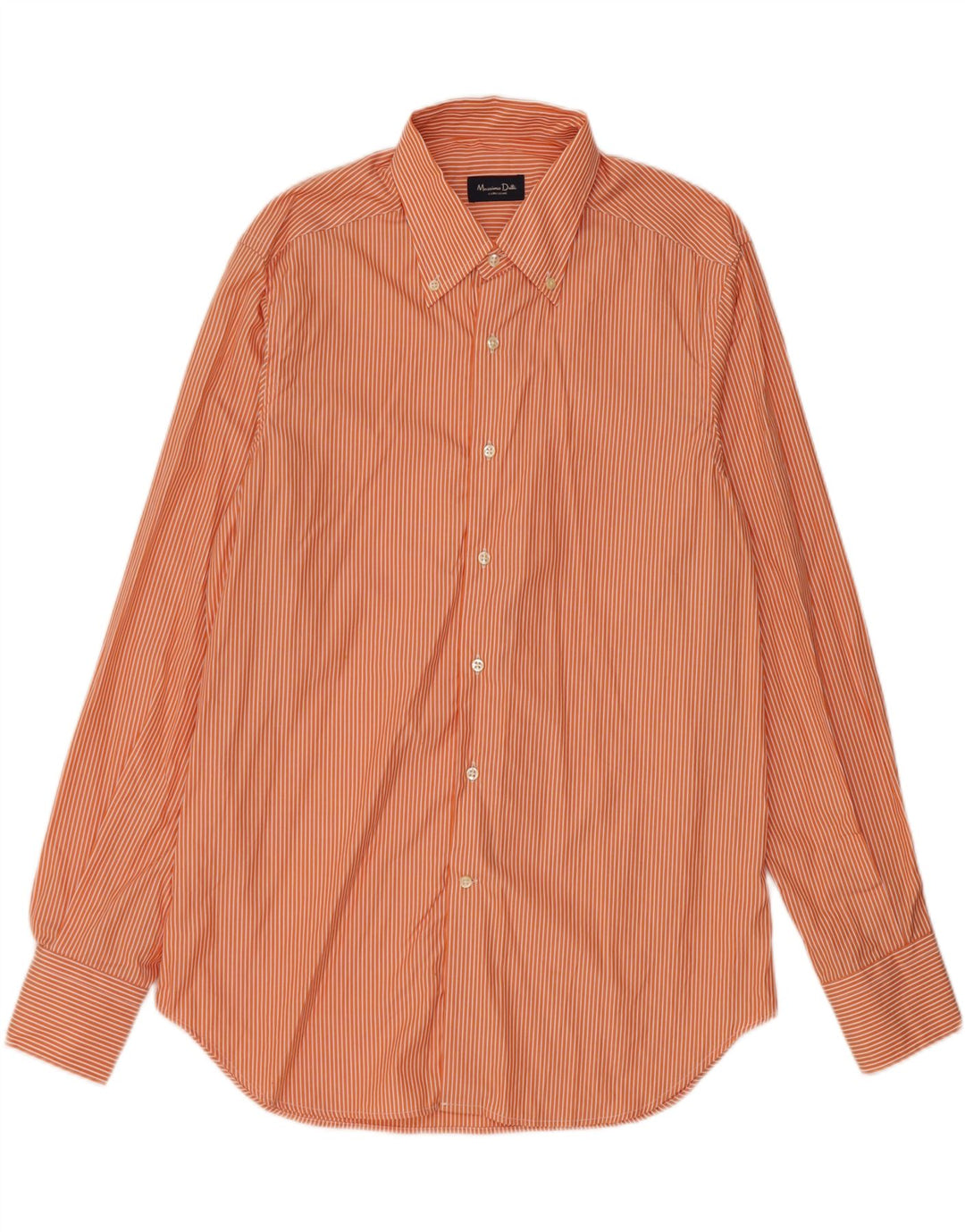 MASSIMO DUTTI Herreskjorte Str 43 17 XL Orange Nålestribe