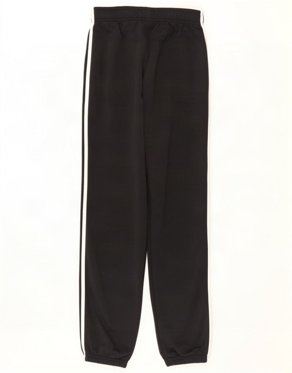 Adidas Boys Tracksuit Trousers Joggers 11-12 Years Black Polyester