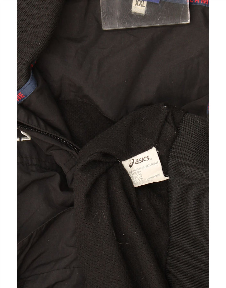 Asics Herre Bomber Jacket UK 44 2XL Sort Nylon