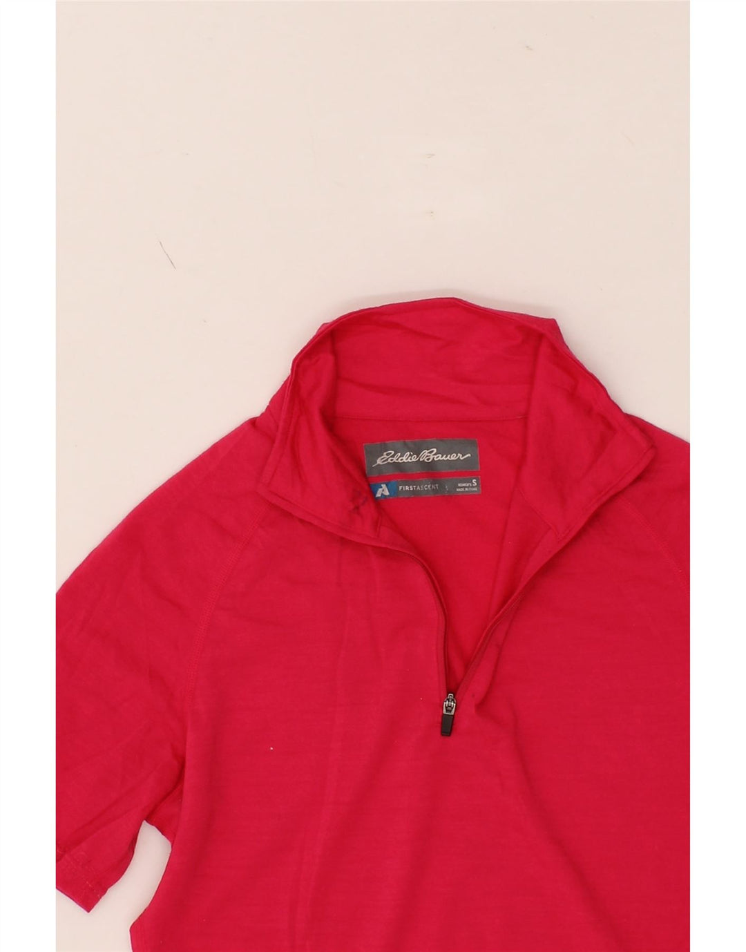 EDDIE BAUER Womens Short Sleeve Pullover Tracksuit Top UK 8 Small Pink Vintage Eddie Bauer and Second-Hand Eddie Bauer from Messina Hembry 