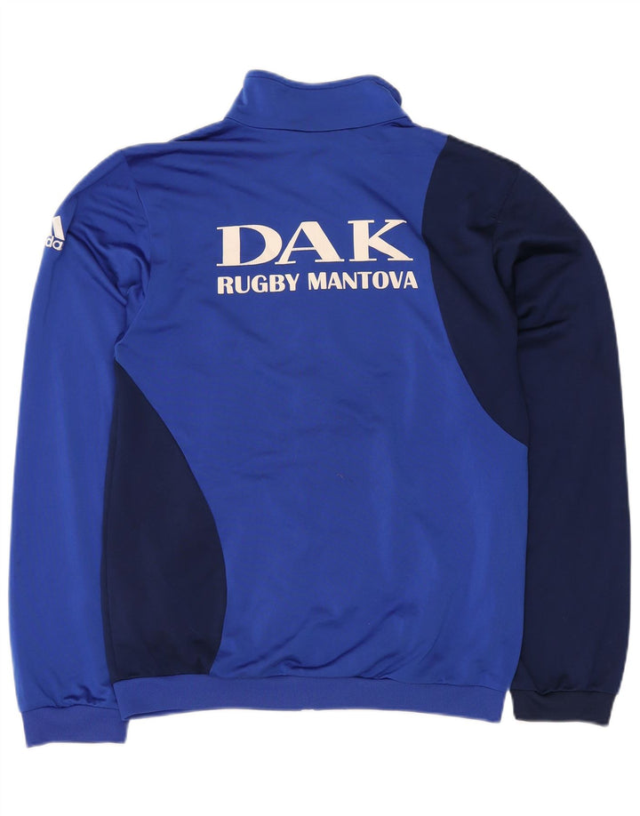 ADIDAS Grafisk træningsdragt topjakke til mænd UK 38/40 Medium Blue Colourblock