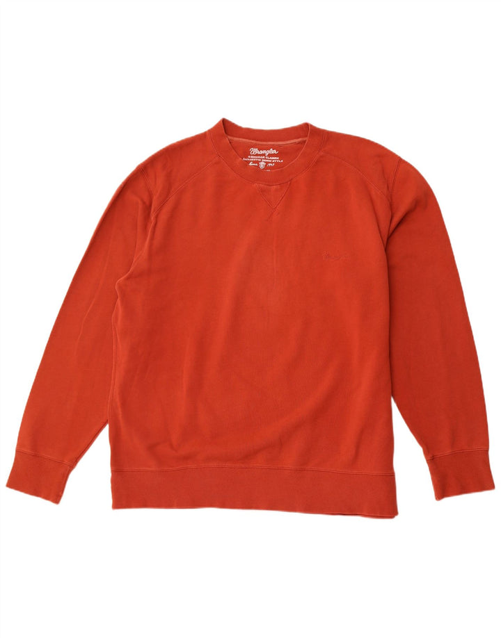WRANGLER Sweatshirt til mænd 3XL Orange Bomuld