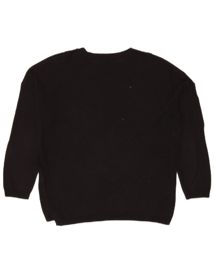 Marks & Spencer Dame sweater med rund hals DK 14 Medium Sort