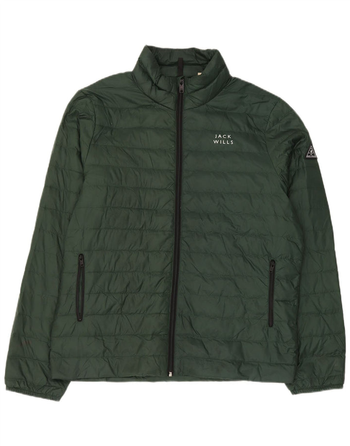 Jack Wills Herre polstret jakke UK 42 XL Grøn polyamid