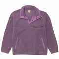 Astrolabio Herre Button Neck Fleece Jumper Medium Lilla