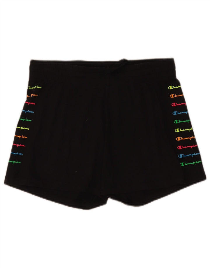 Champion Dame grafiske sportsshorts UK 12 Medium Sort