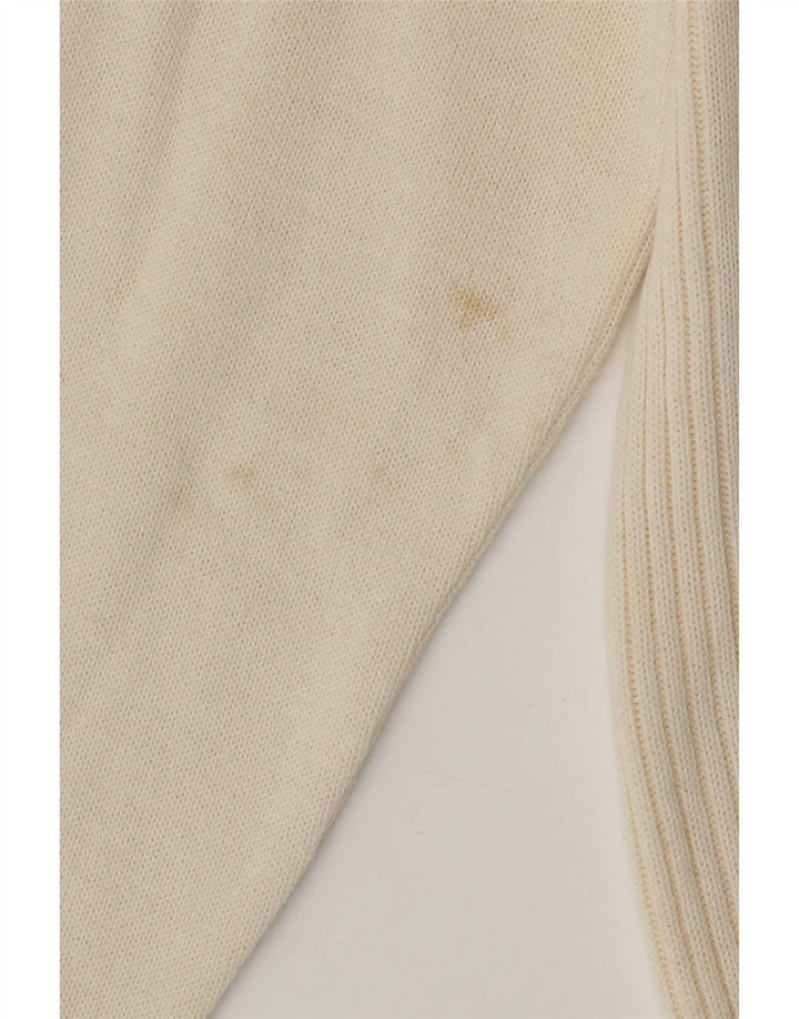 Lucia Dame Cardigan Sweater UK 14 Medium Off White Polyakryl