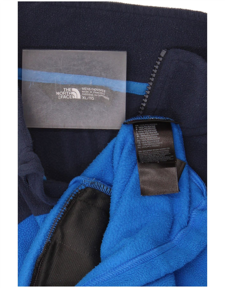 The North Face Herre Fleecejakke UK 42 XL Blå Colourblock Polyester