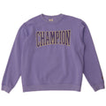 Champion Dame Grafisk Sweatshirt Jumper UK 14 Medium Lilla Bomuld