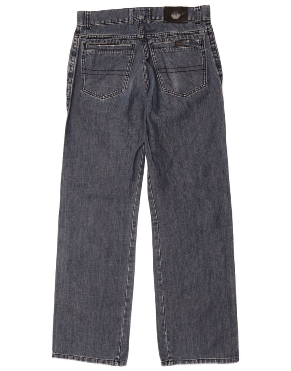 Trussardi Herre Straight Jeans IT 48 Medium W32 L34 Blå Bomuld